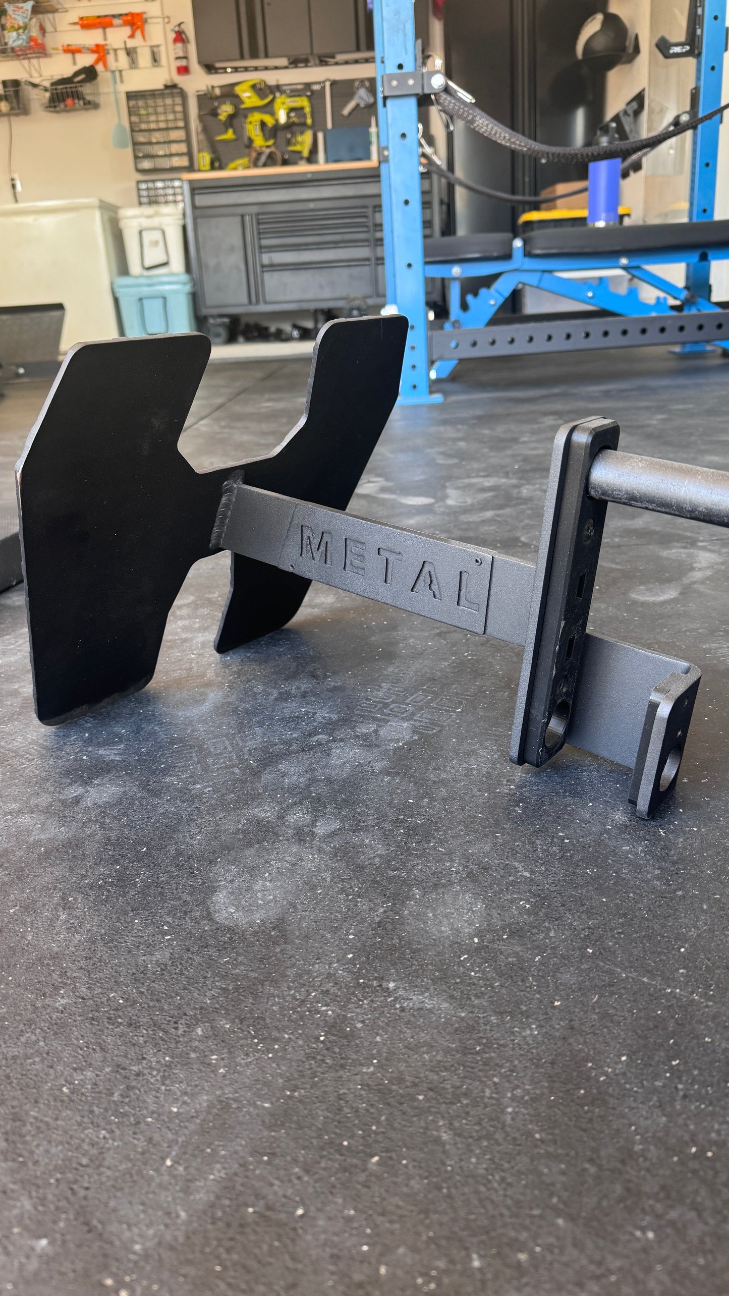 Power Rack Low Row Footplate - 2"x2" - 1" holes