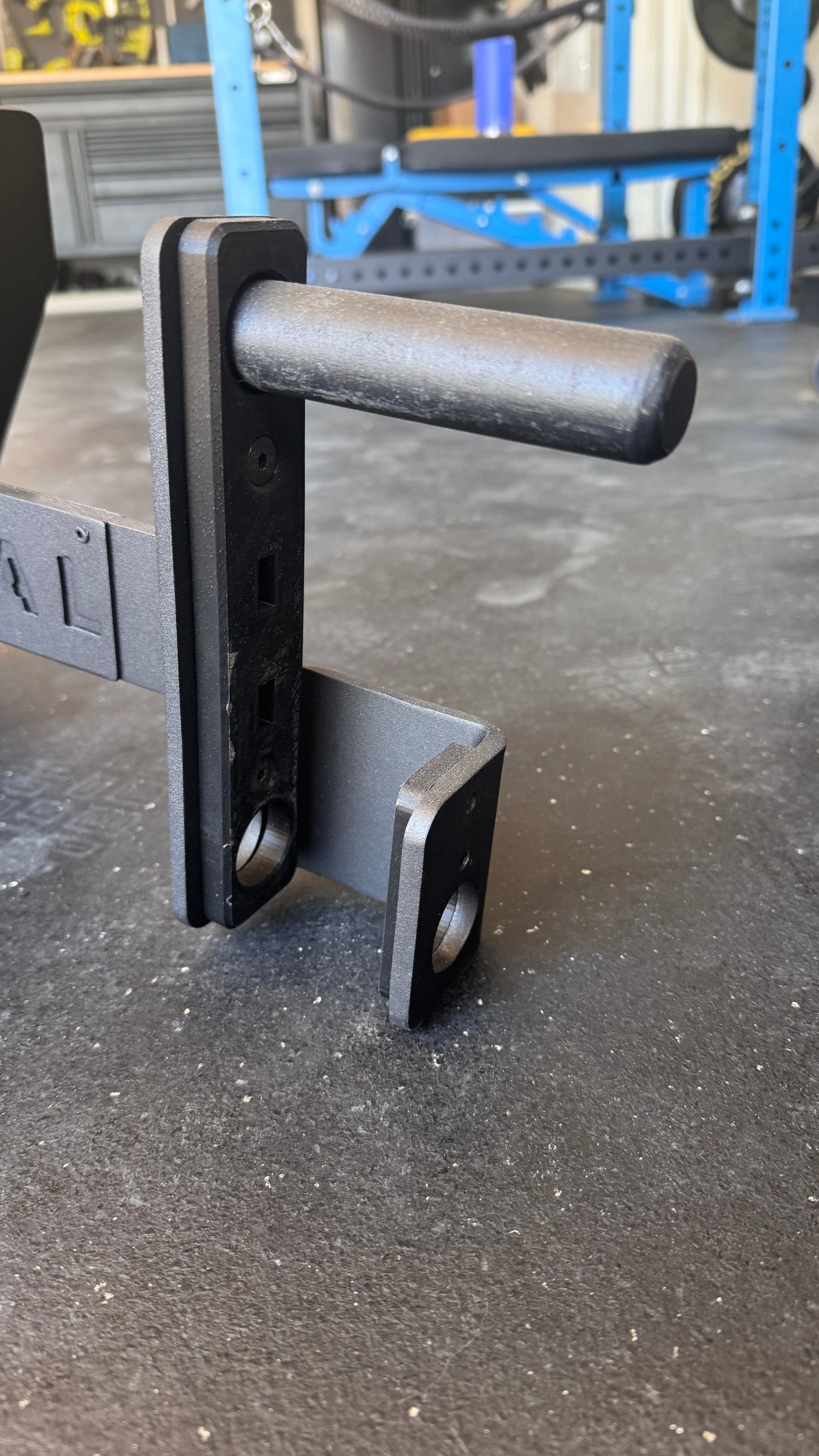 Power Rack Low Row Footplate - 2"x2" - 1" holes
