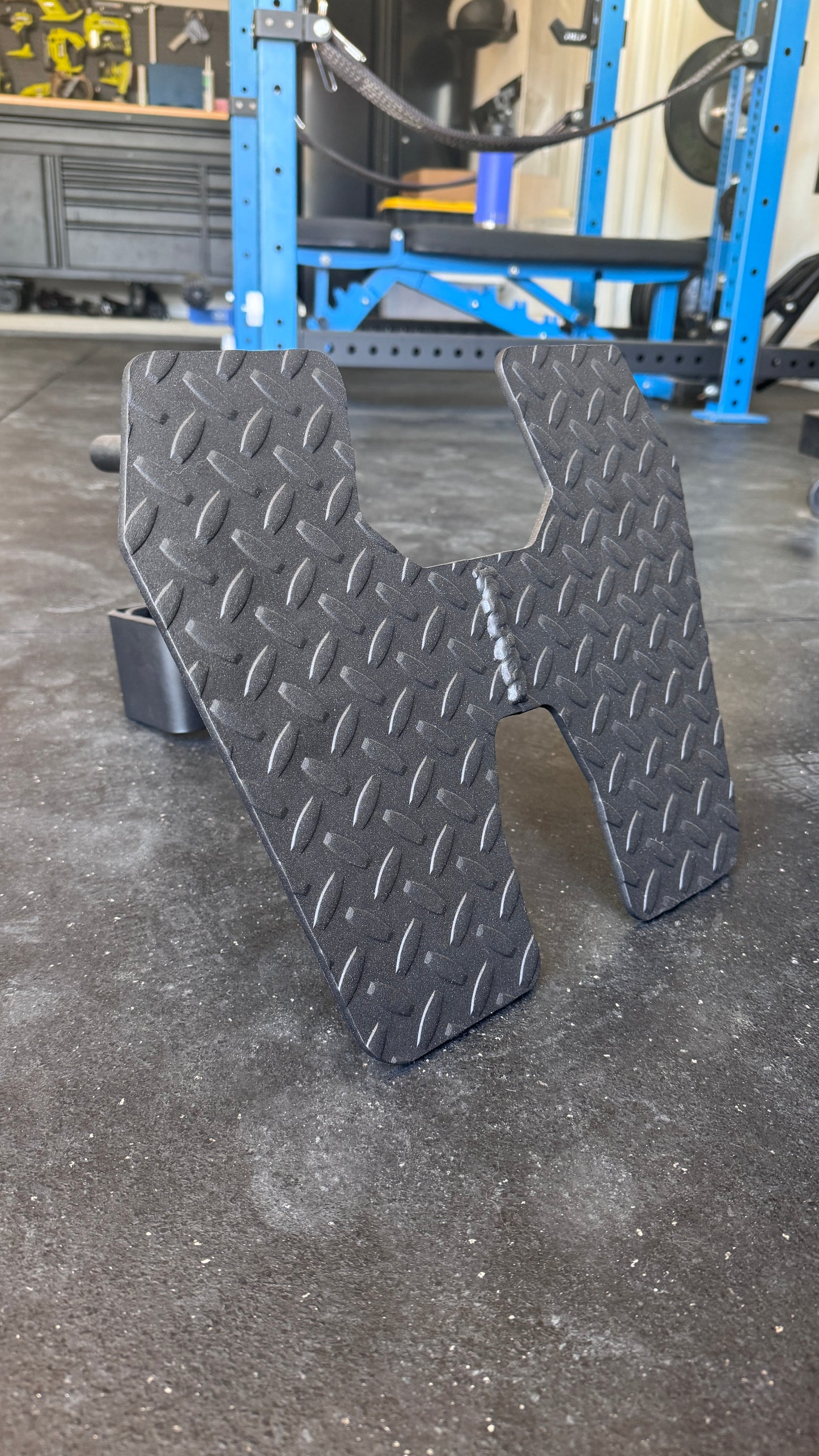 Power Rack Low Row Footplate - 2"x2" - 1" holes