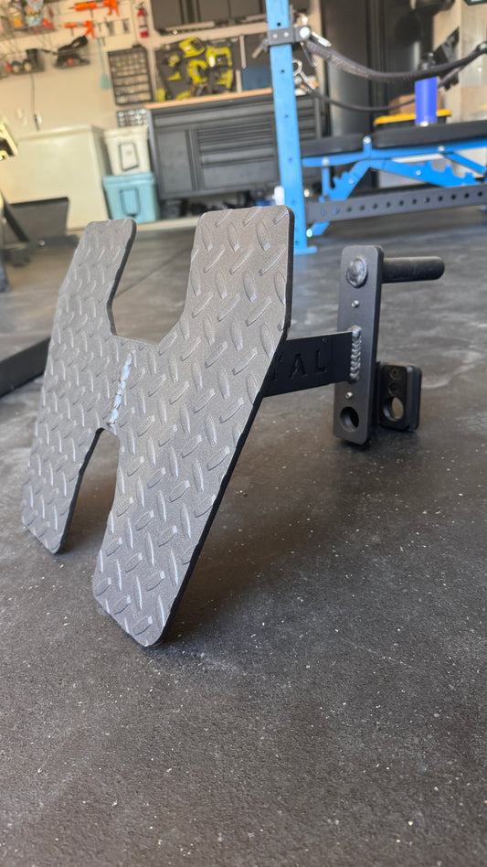 Power Rack Low Row Footplate - 2"x2" - 1" holes
