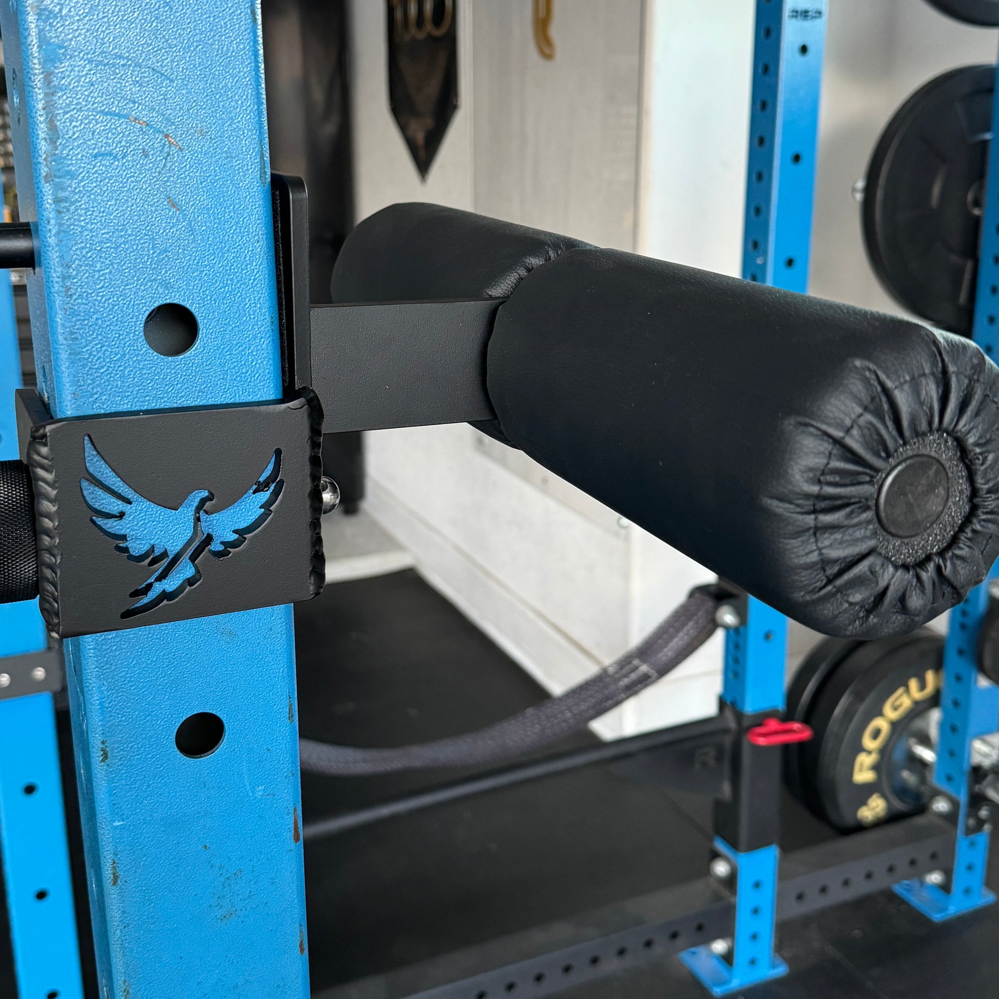 Power Rack Knee Pad & Leg Holder – Caracara Metal