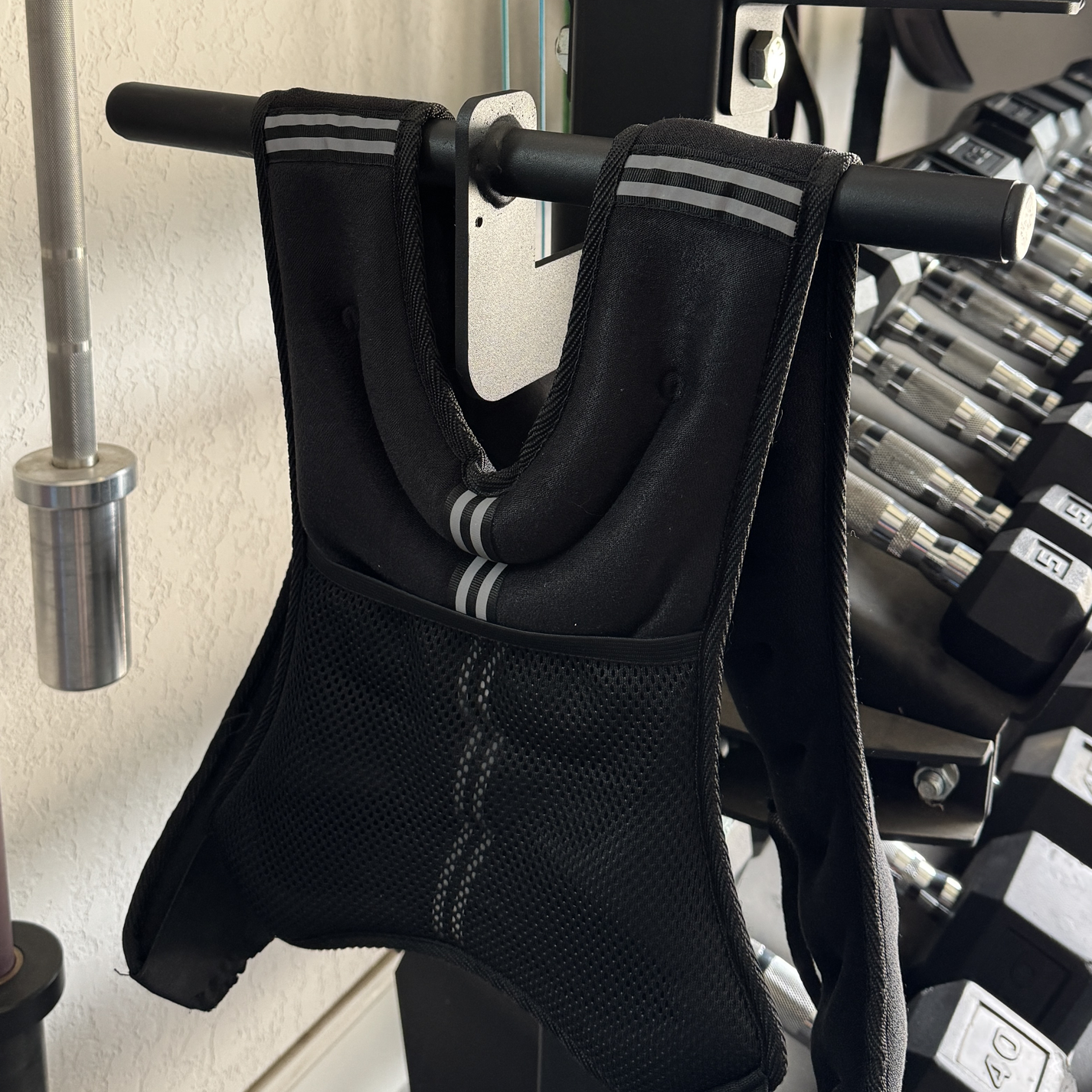 Adjustable Power Rack Weight Vest Hanger