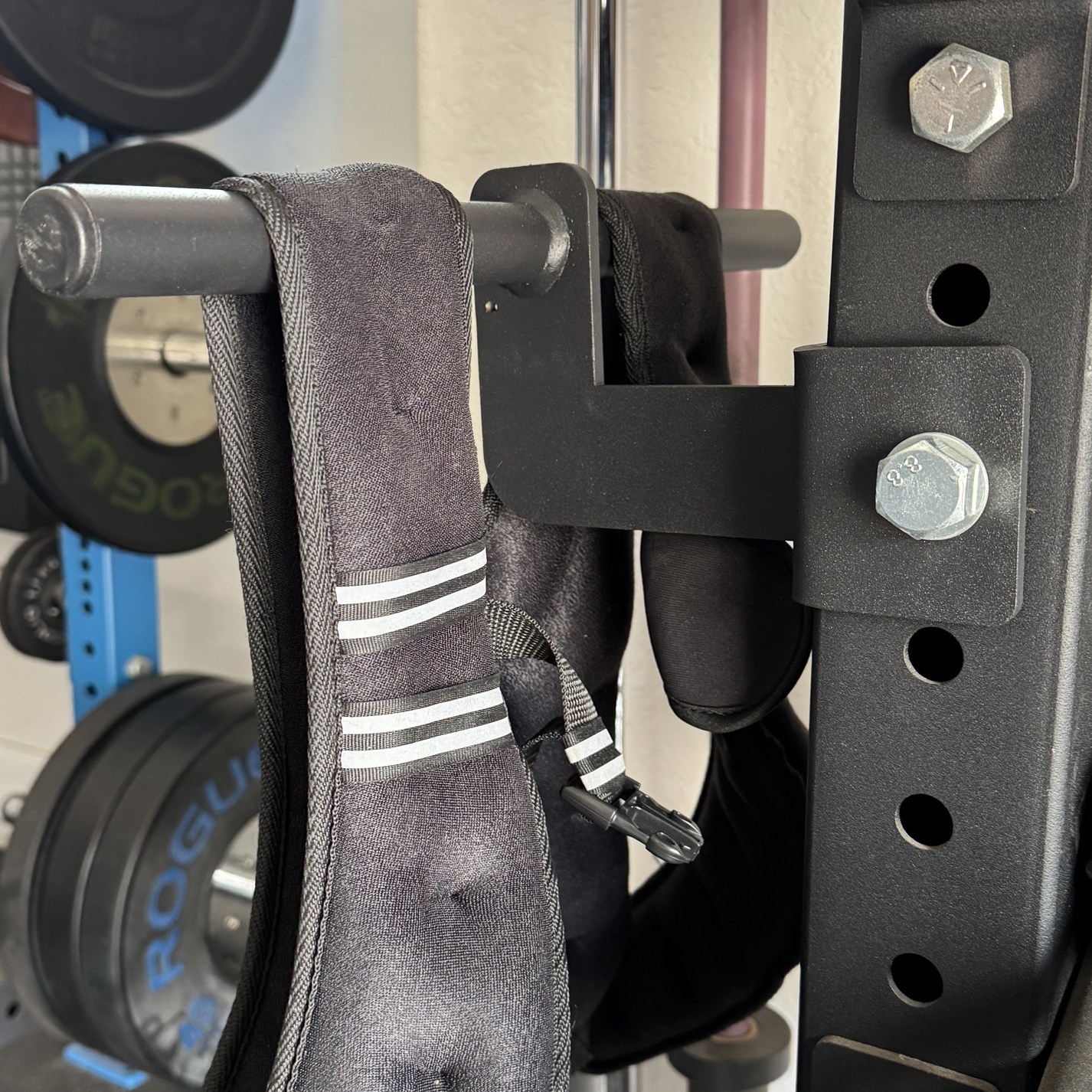 Adjustable Power Rack Weight Vest Hanger